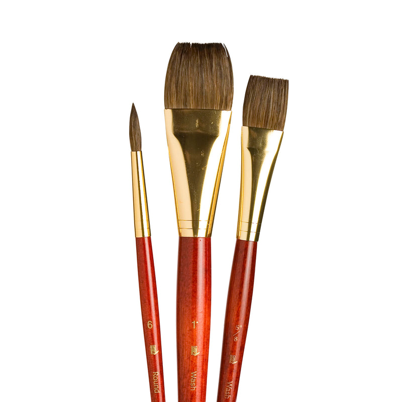 Realvalue Brush Set 3ct Red Camel