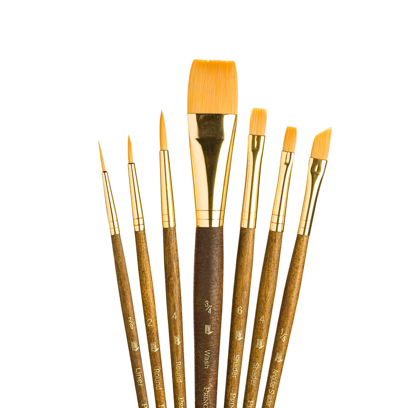 Realvalue Brush Set 7ct Brn W/angle Brush