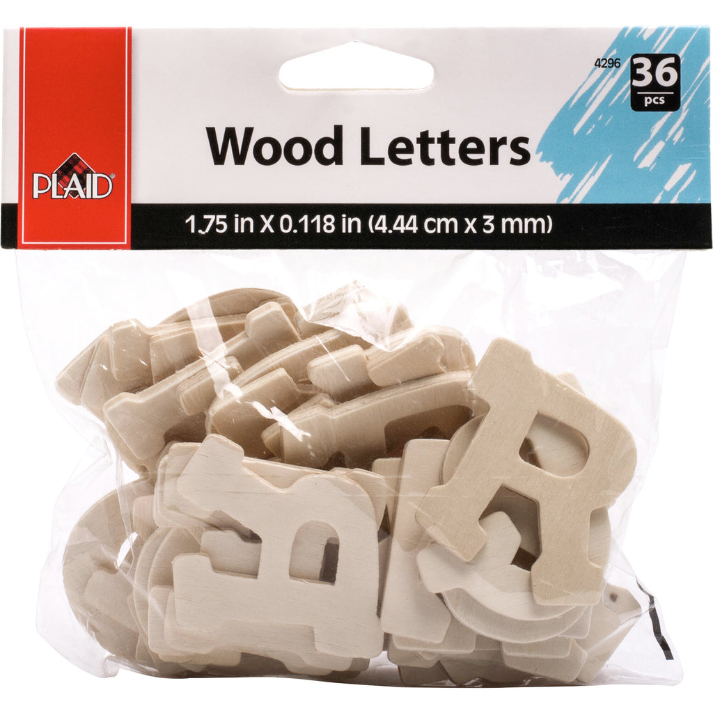 Plaid Fun Font Letter Pack 36ct