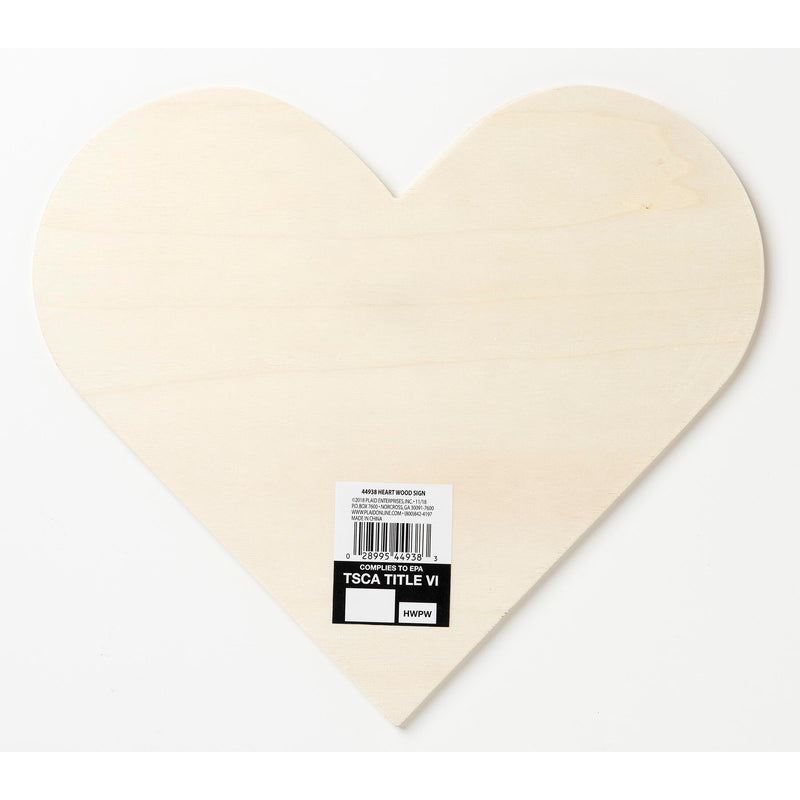 Plaid Heart Sign Plywood 1181x1059