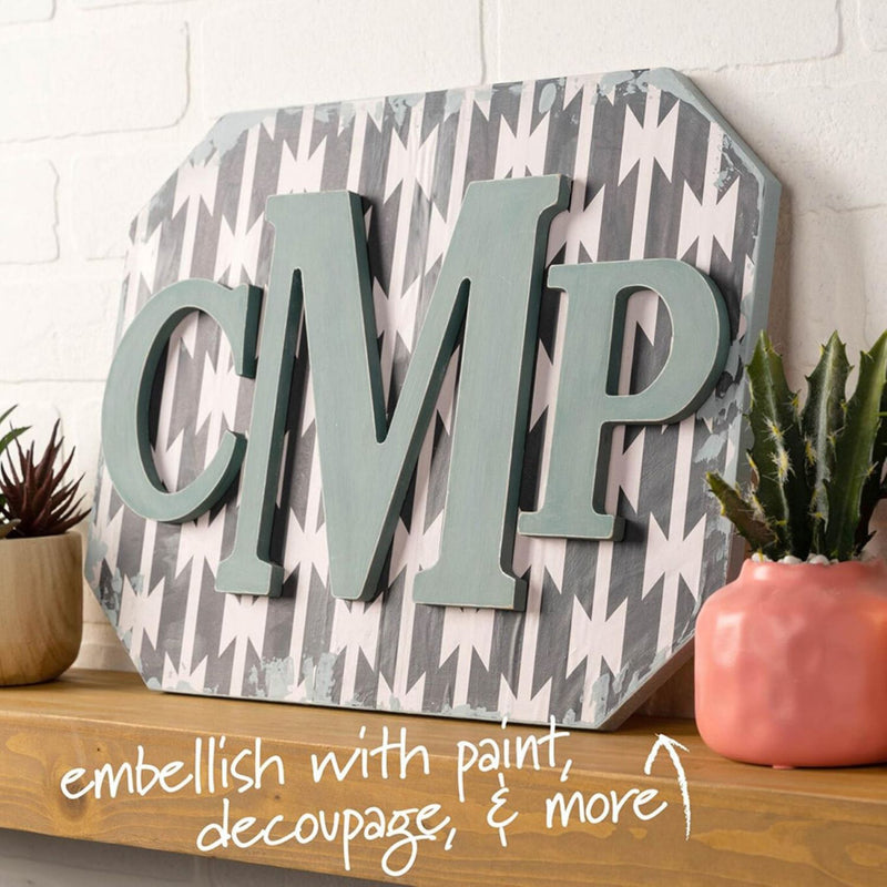 Plaid Mdf Letter F 5 Inch