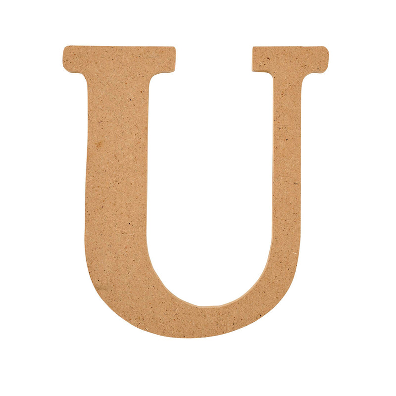 Plaid Mdf Letter U 5 Inch
