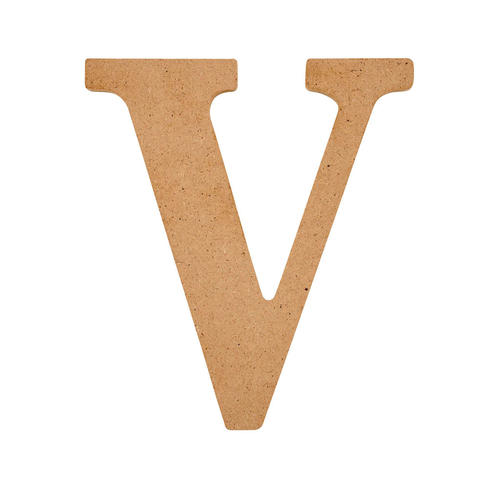 Plaid Mdf Letter V 5 Inch