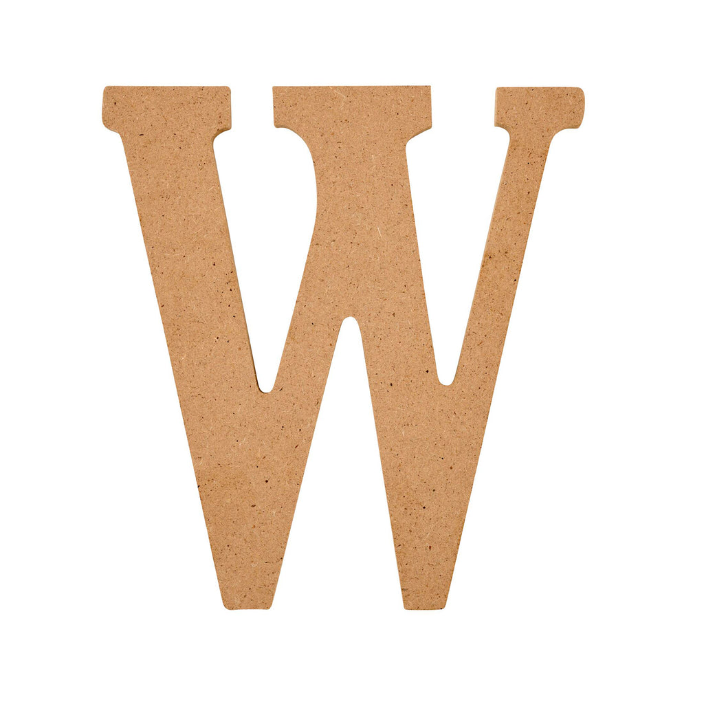 Plaid Mdf Letter W 5 Inch