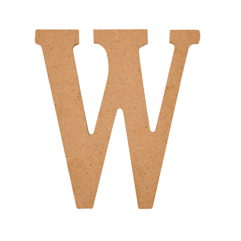 Plaid Mdf Letter W 5 Inch