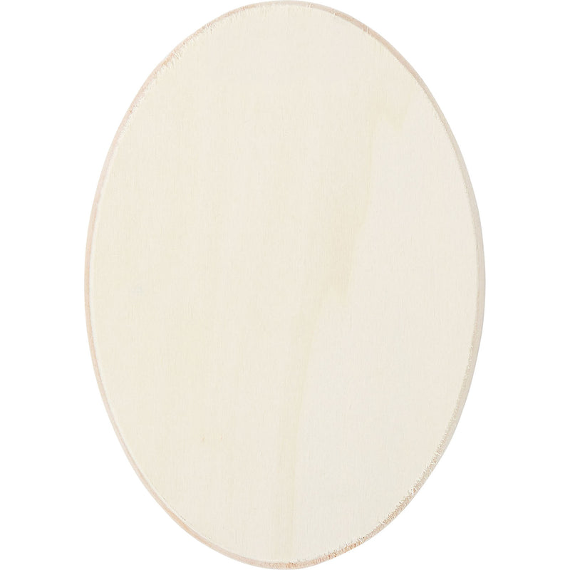 Wood Plaque, Oval, 7.25" x 5", Pack of 12