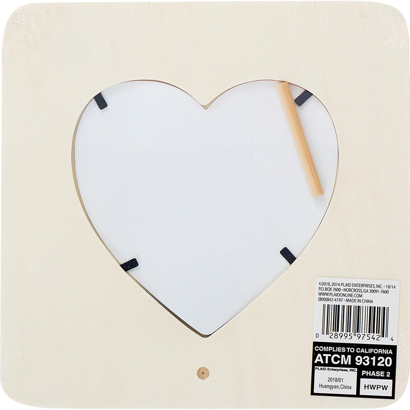 Plaid Heart Value Frame 75 X 75