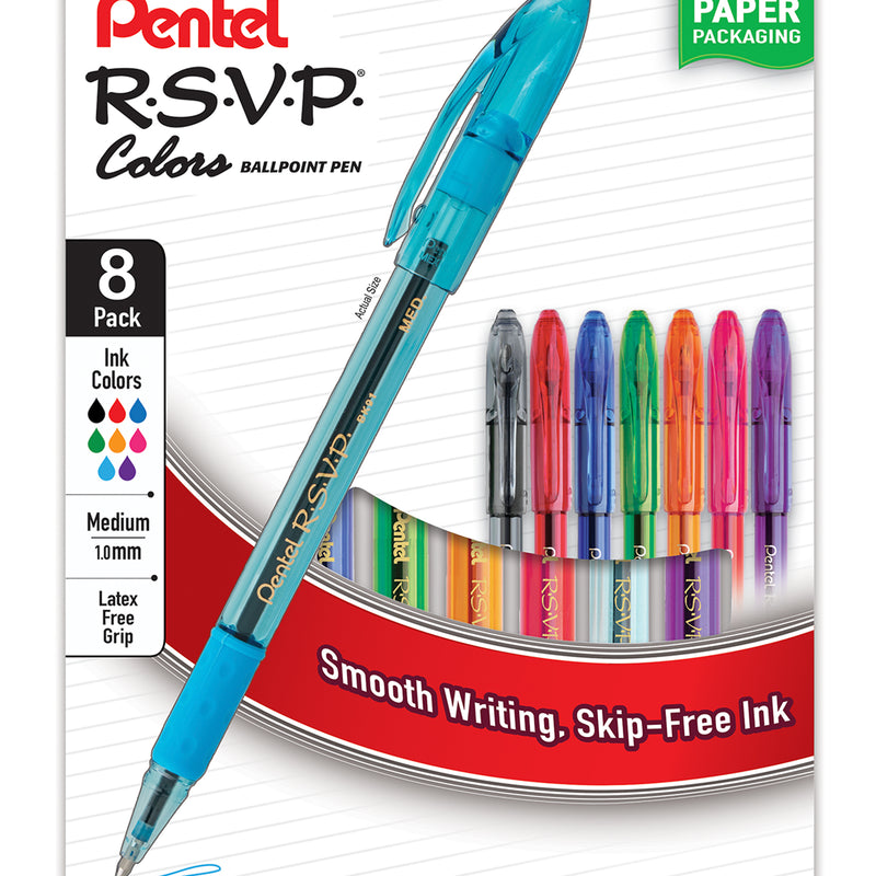 Rsvp Colors 1.0mm Plastic-free 8pk