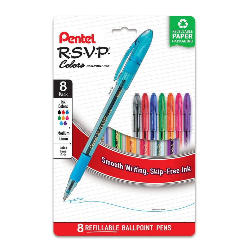 Rsvp Colors 1.0mm Plastic-free 8pk