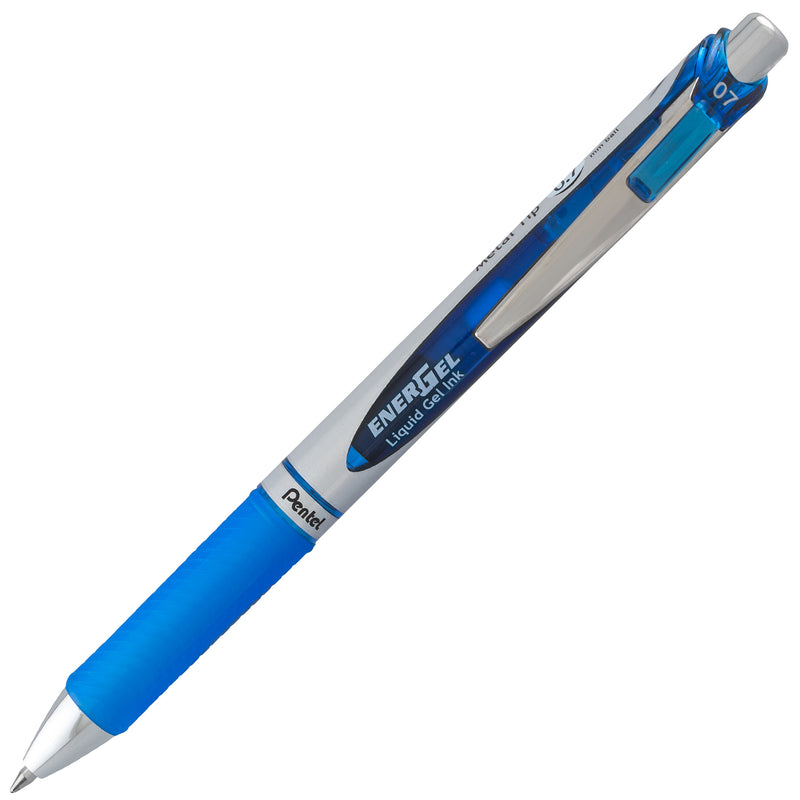 Energel Rtx Retract Gel Pen Blu 1dz 0.7mm Metal Tip