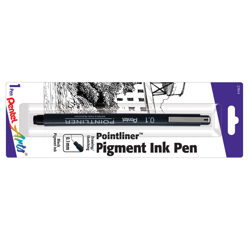 Pointliner Pen 0.1mm Black Ink Pentel Arts