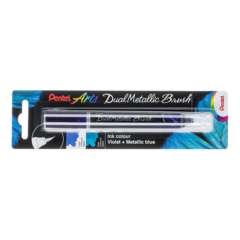 Dualmetallic Brush Violet/metal Blu Pentel Arts