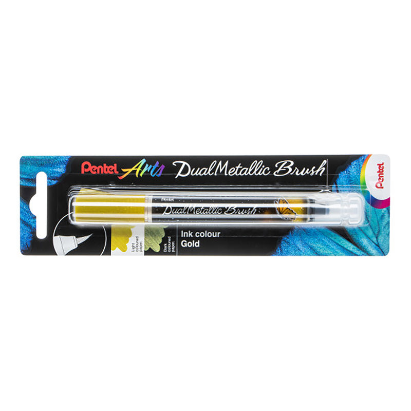 Dualmetallic Brush Gold Ink Pentel Arts