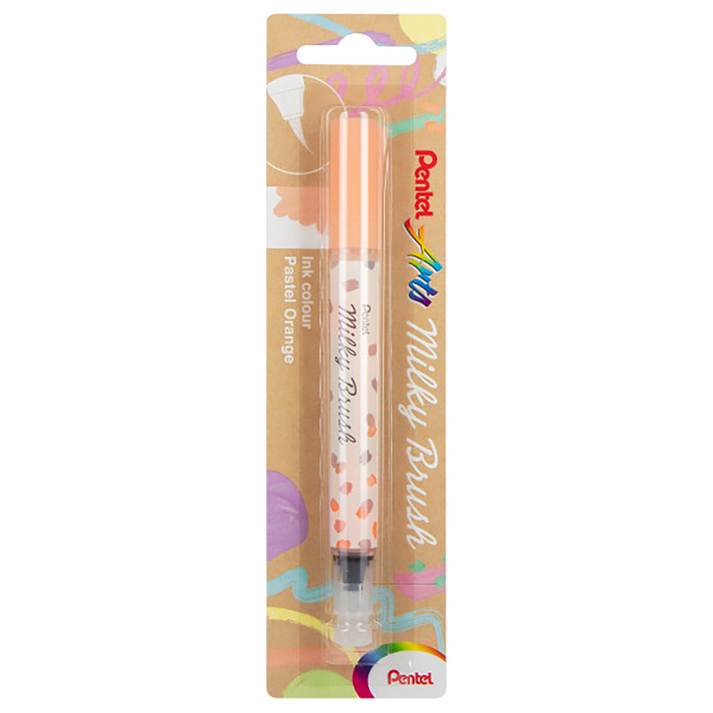 Milky Brush Pen Pale Orange Pentel Arts
