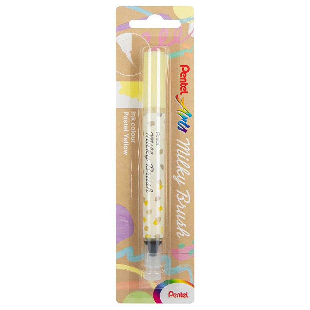 Milky Brush Pen Pastel Yellow Pentel Arts