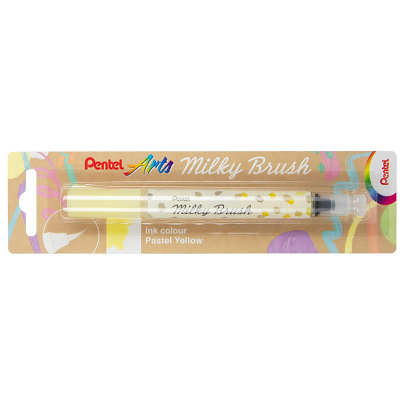 Milky Brush Pen Pastel Yellow Pentel Arts
