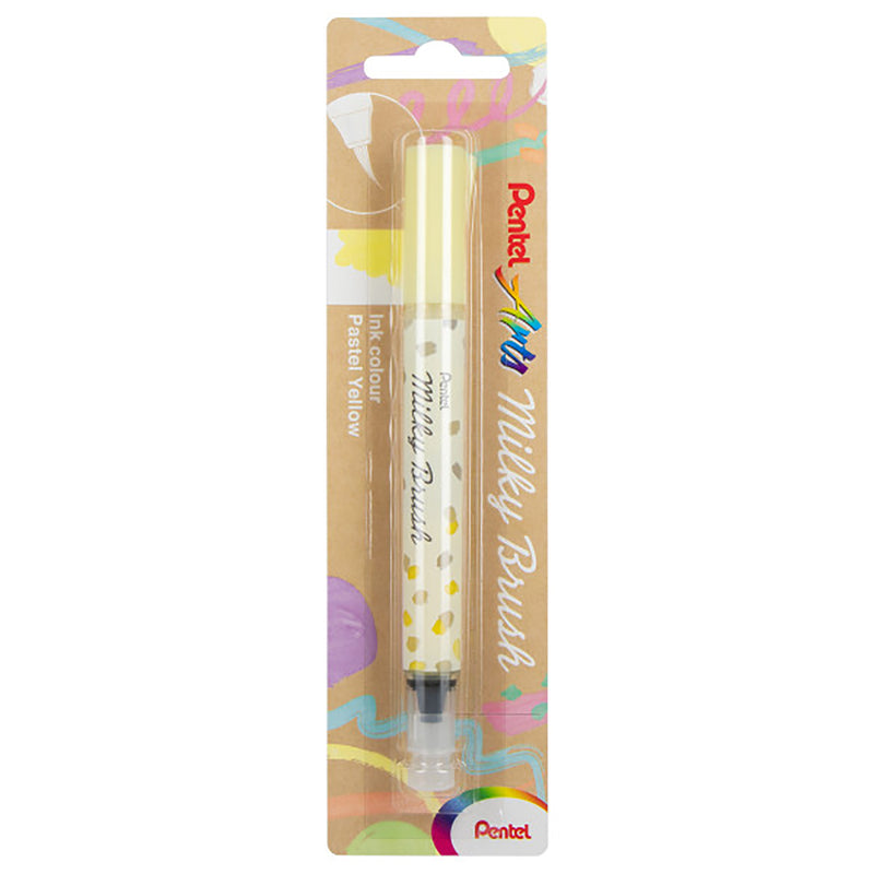 Milky Brush Pen Pastel Yellow Pentel Arts