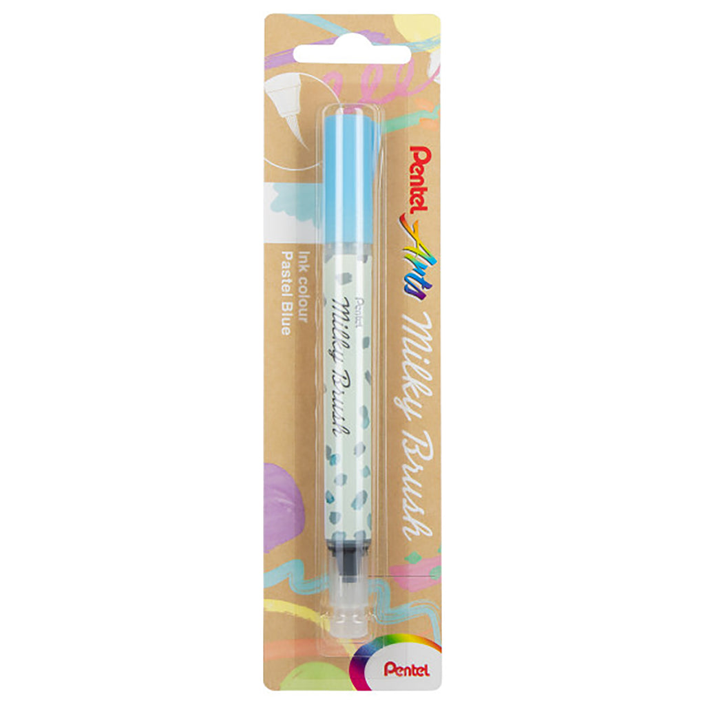 Milky Brush Pen Pastel Blue Pentel Arts