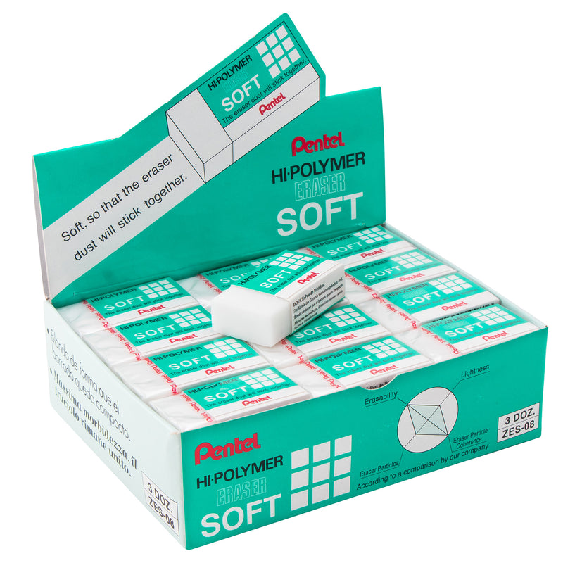 Pentel Hi-polymer Eraser Soft Pentel Arts