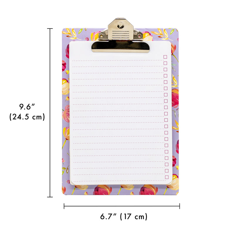 Blossom Clipboard With Pad 3ct