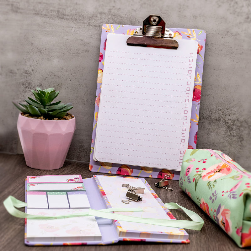 Blossom Clipboard With Pad 3ct