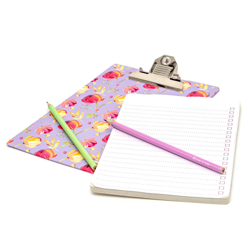 Blossom Clipboard With Pad 3ct