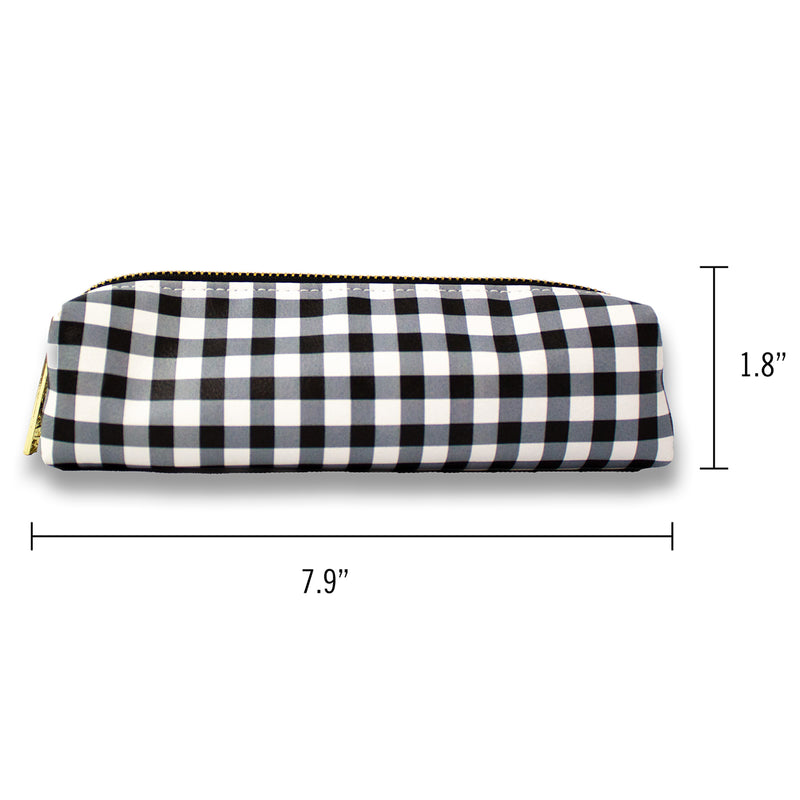 Slim Pencil Case Buffalo Check 6ct