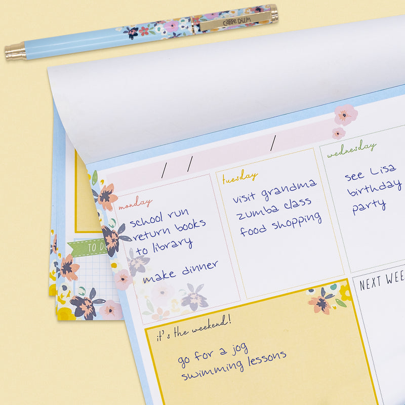 Weekly Planner Pad Ditzy Floral 6ct