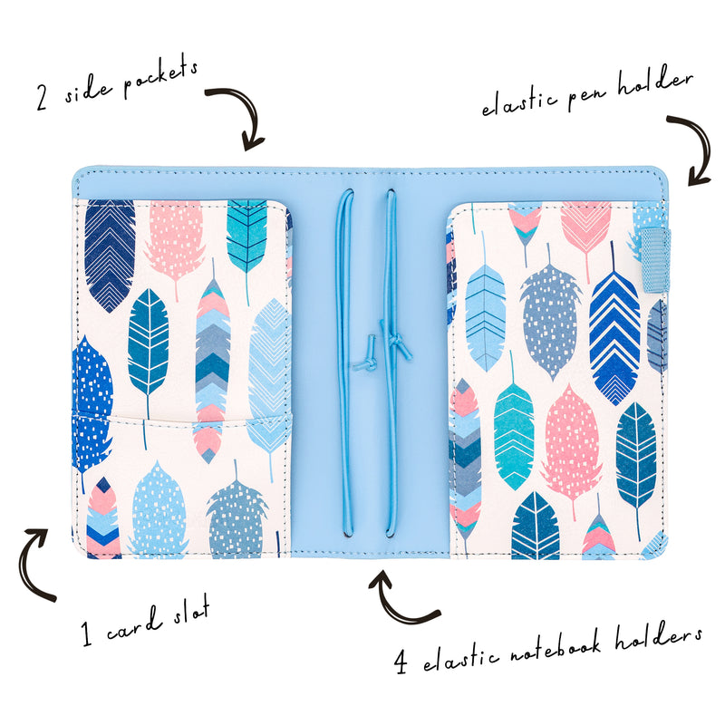 Sky Blue Notebook & Passport Holder A6