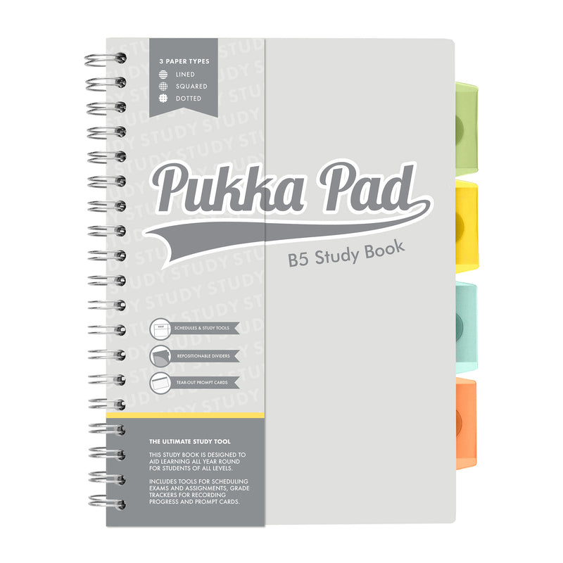 B5 Study Book, Pack of 2