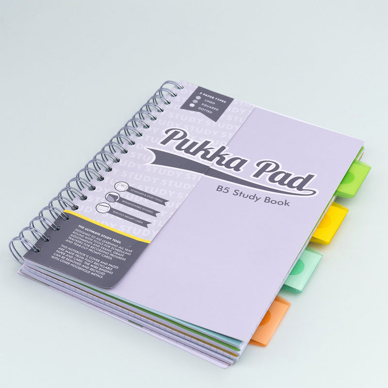 B5 Study Book, Pack of 2