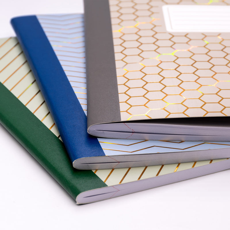Haze B5 Composition Book, 7" x 10", 3 Per Pack, 2 Packs