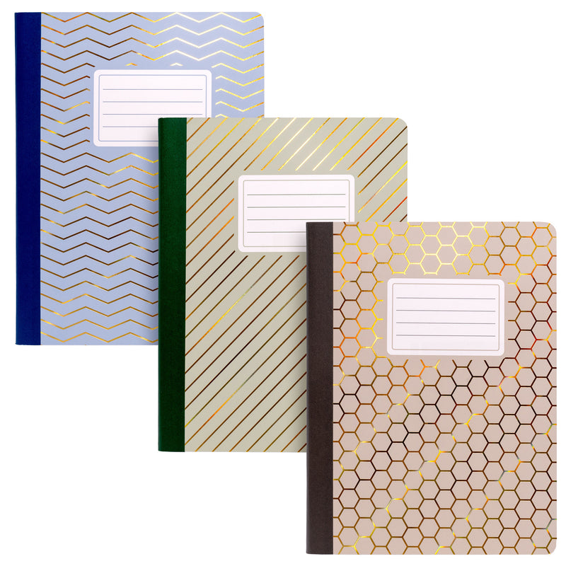 Haze B5 Composition Book, 7" x 10", 3 Per Pack, 2 Packs