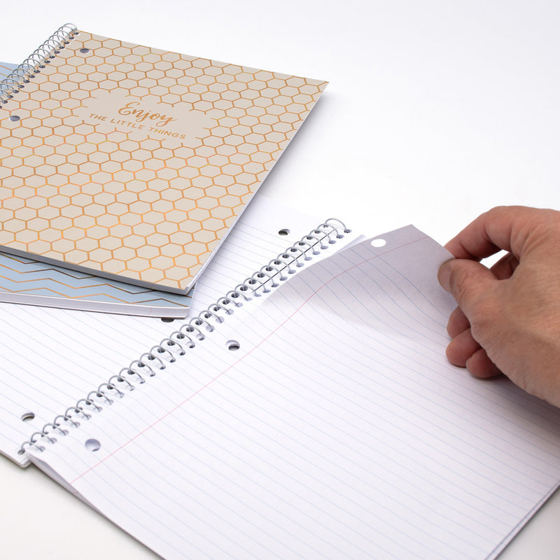 Haze 1-Subject Notebook, 3 Per Pack, 4 Packs