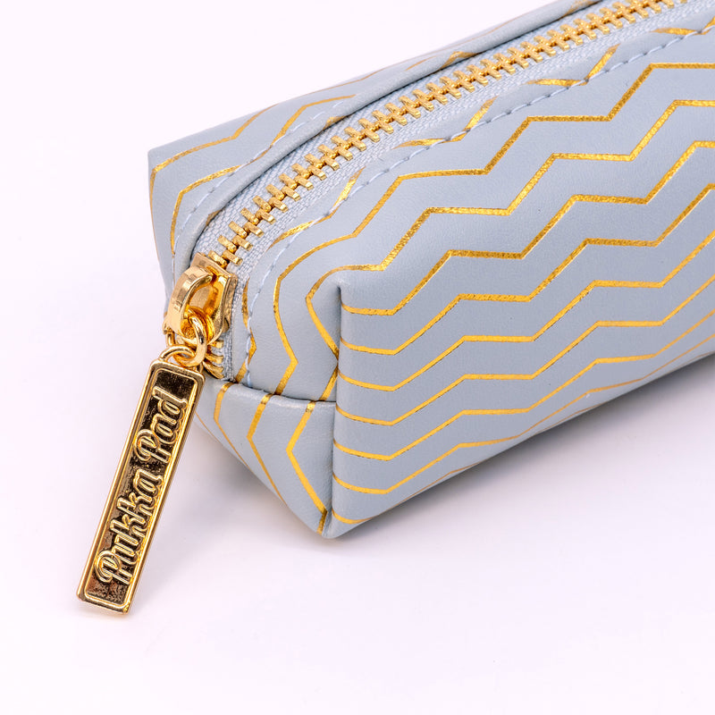 Pencil Case, Haze, Blue, Pack of 3