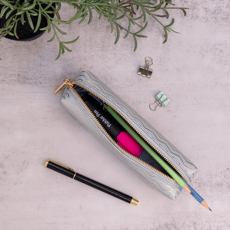 Pencil Case, Haze, Blue, Pack of 3