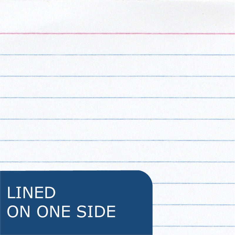 Trayed Index Cards, 3" x 5", White, 240 Per Pack, 6 Packs