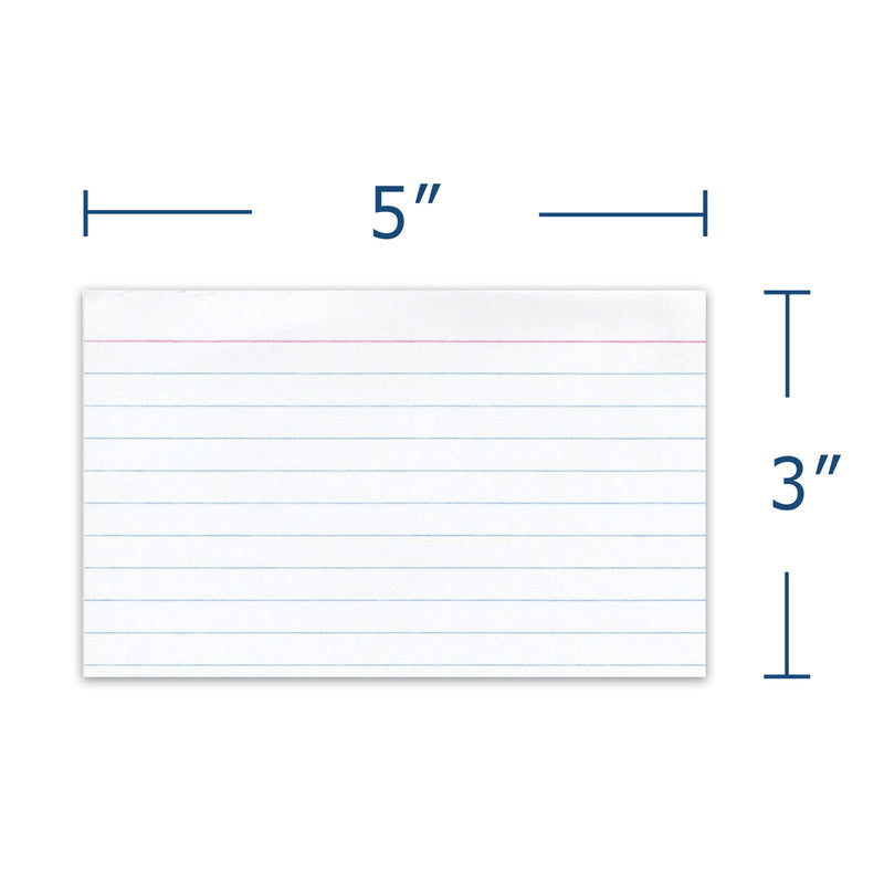 Index Cards W/tray 3in X 5in Ruled
