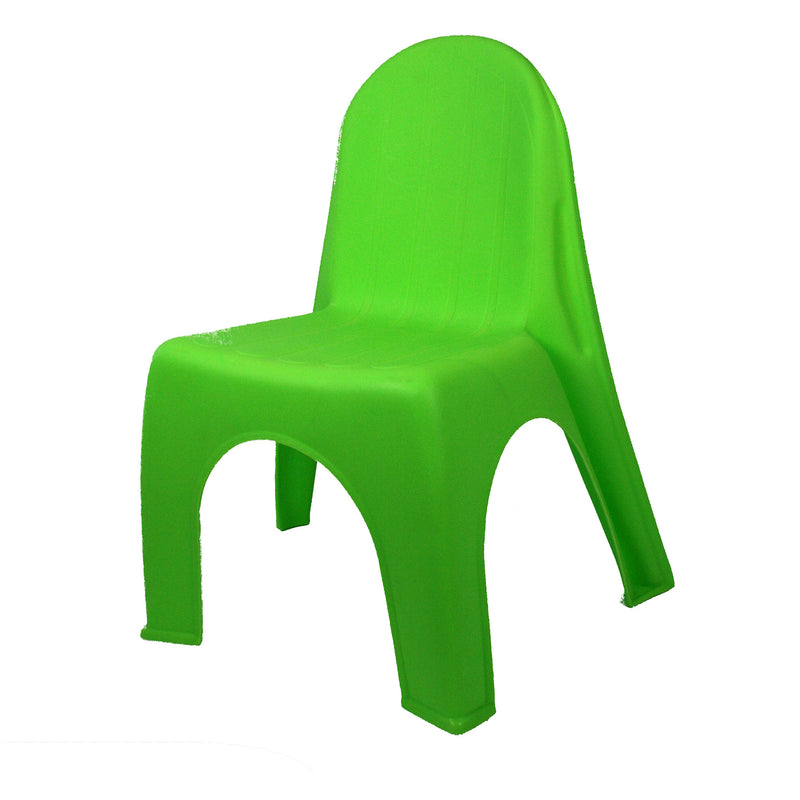 12ct Kids Stack Chairs Brite Green