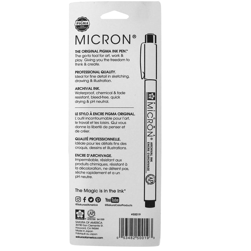 Bc Micron Pens 005 Black 3ct