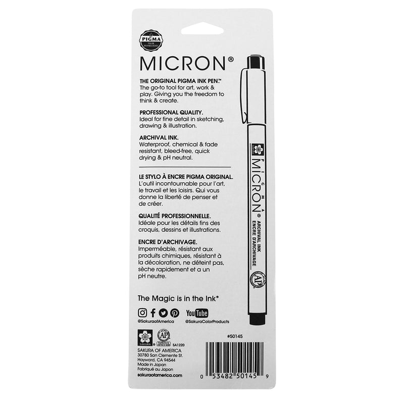 Bc Micron Pens 3ct 08 Gray & Black