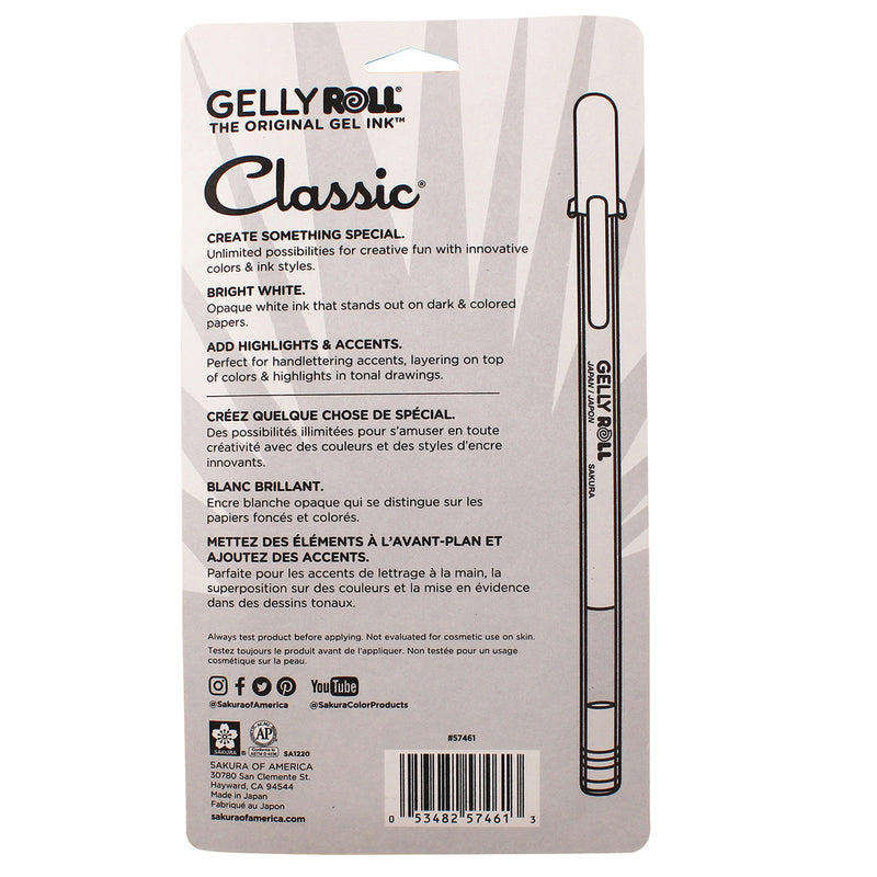 Bc Gelly Roll Pens Classic 6ct Wht