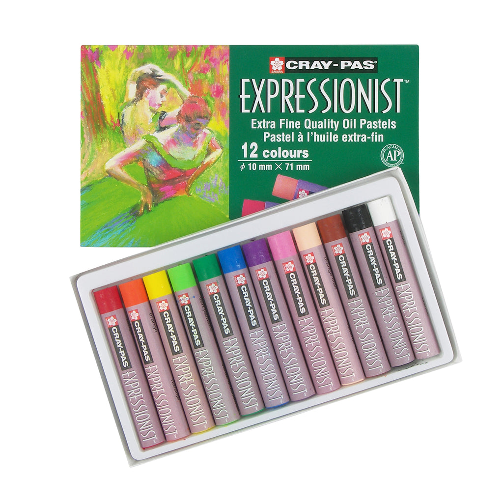 Oil Pastel Chalk 12 Colors Expressionist
