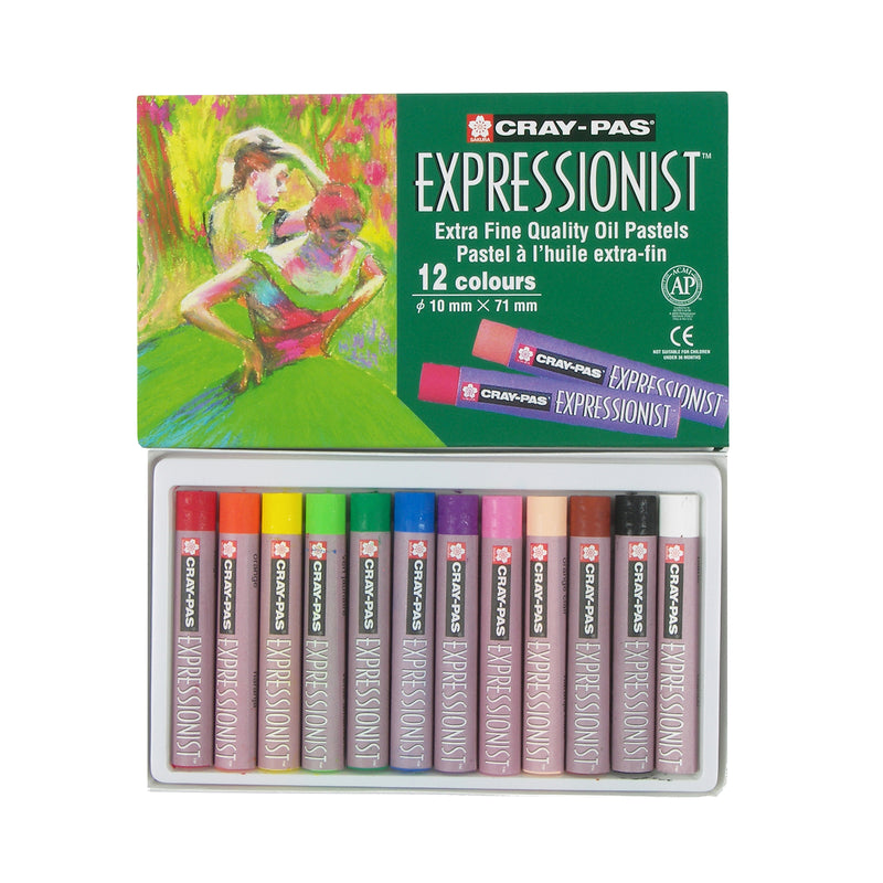Oil Pastel Chalk 12 Colors Expressionist