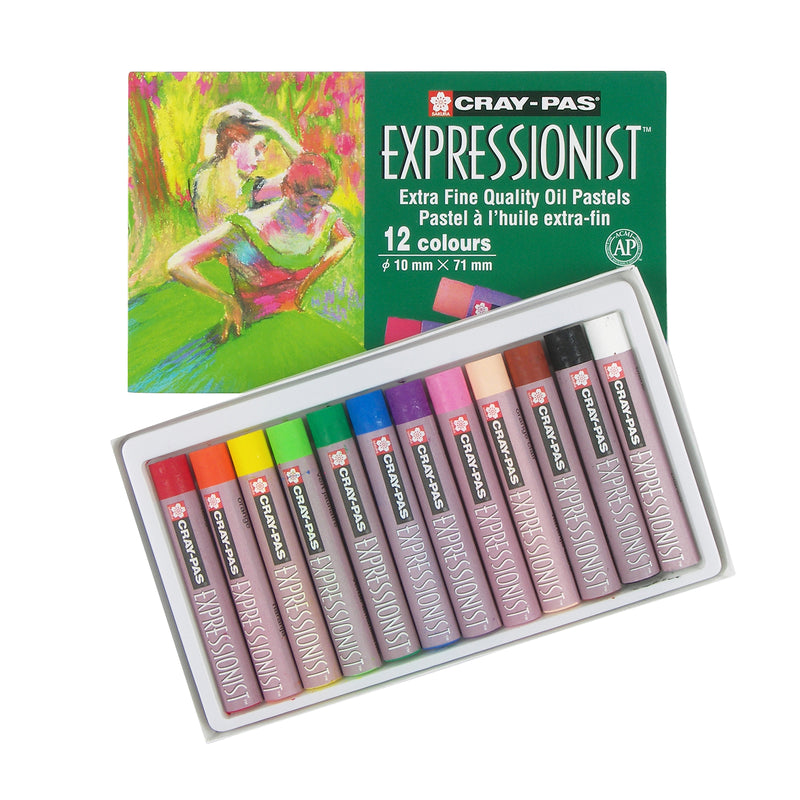 Oil Pastel Chalk 12 Colors Expressionist