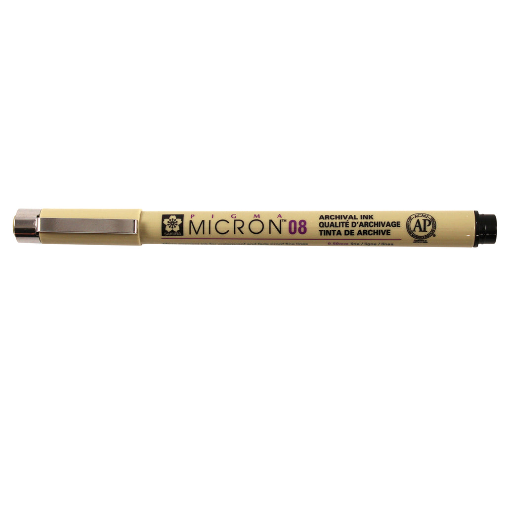 Micron 08 Pen 0.50mm Black