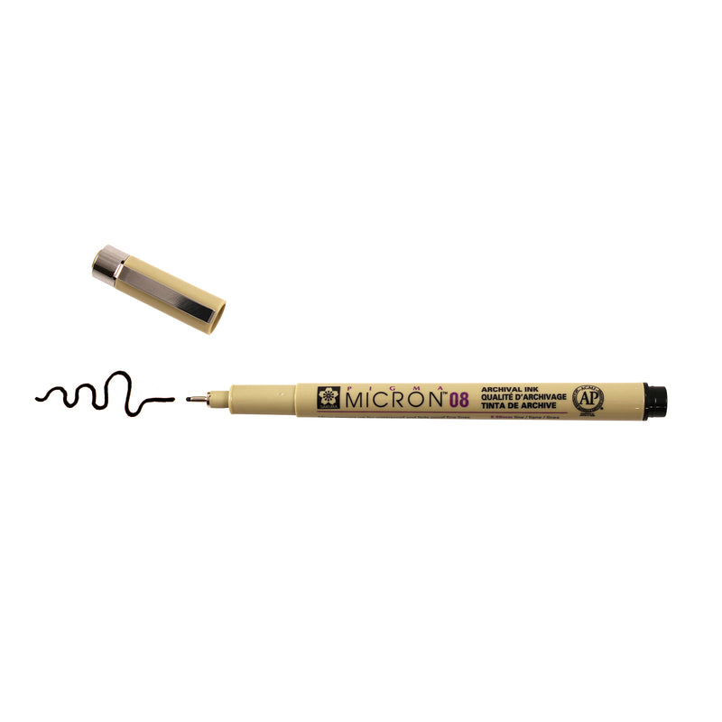 Micron 08 Pen 0.50mm Black