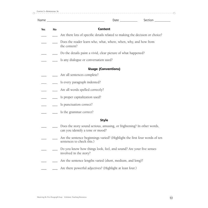 Mastering The 5-paragraph Essay