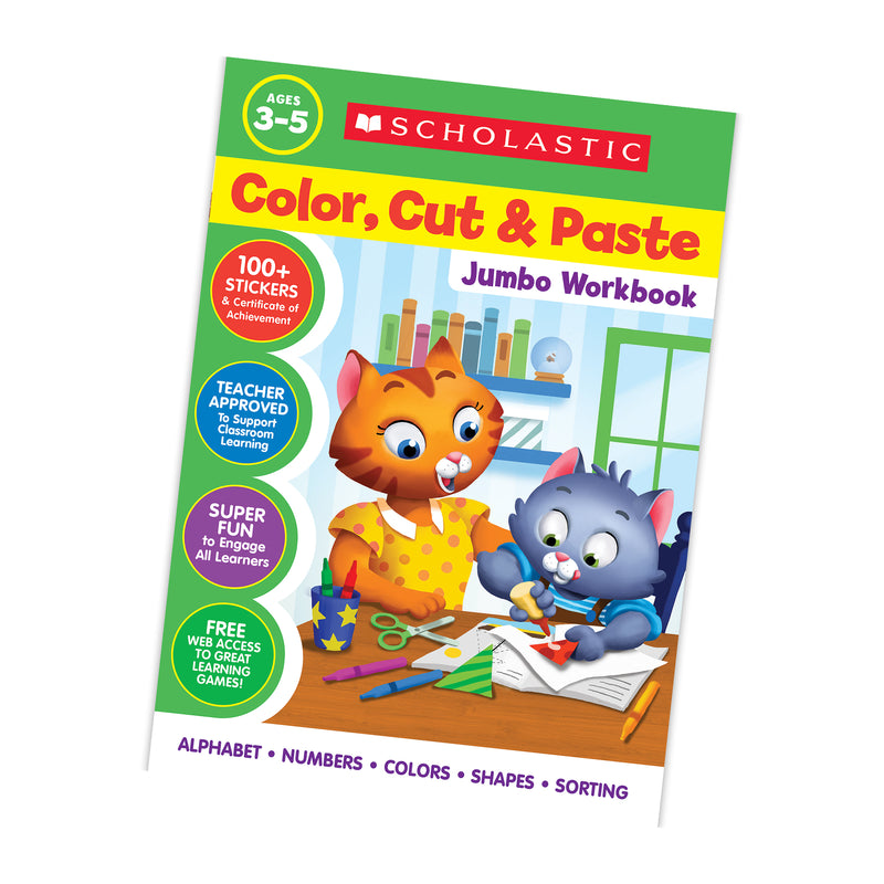 Color Cut & Paste Jumbo Workbook