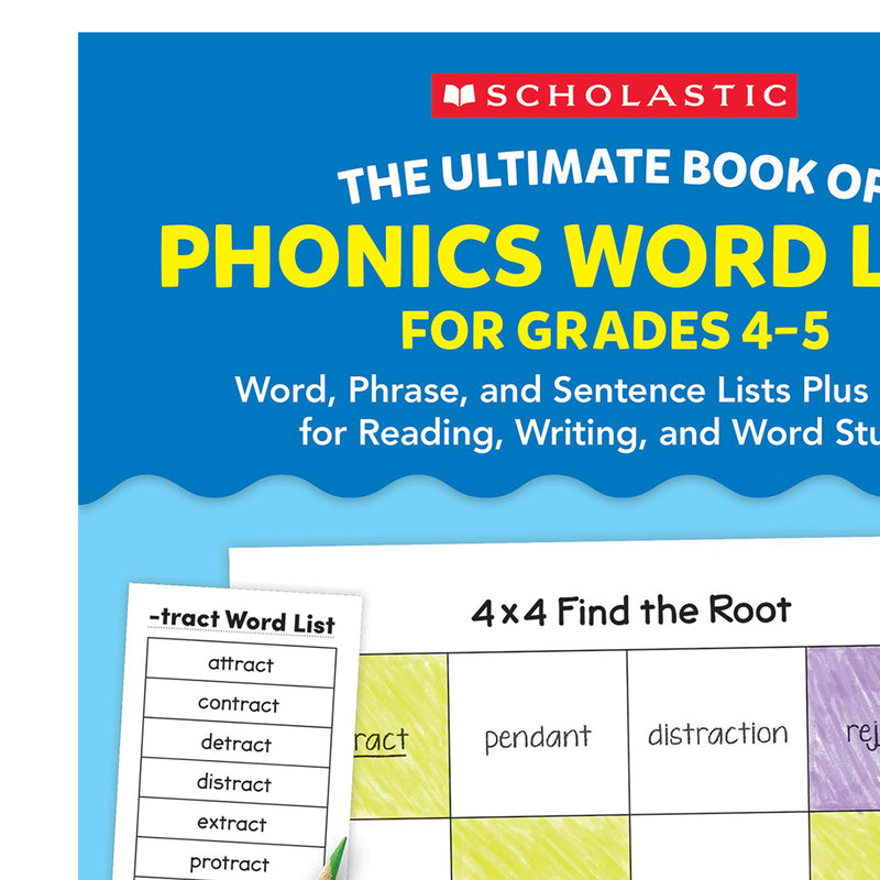 The Ultimate Book of Phonics Word Lists: Grades 3-5